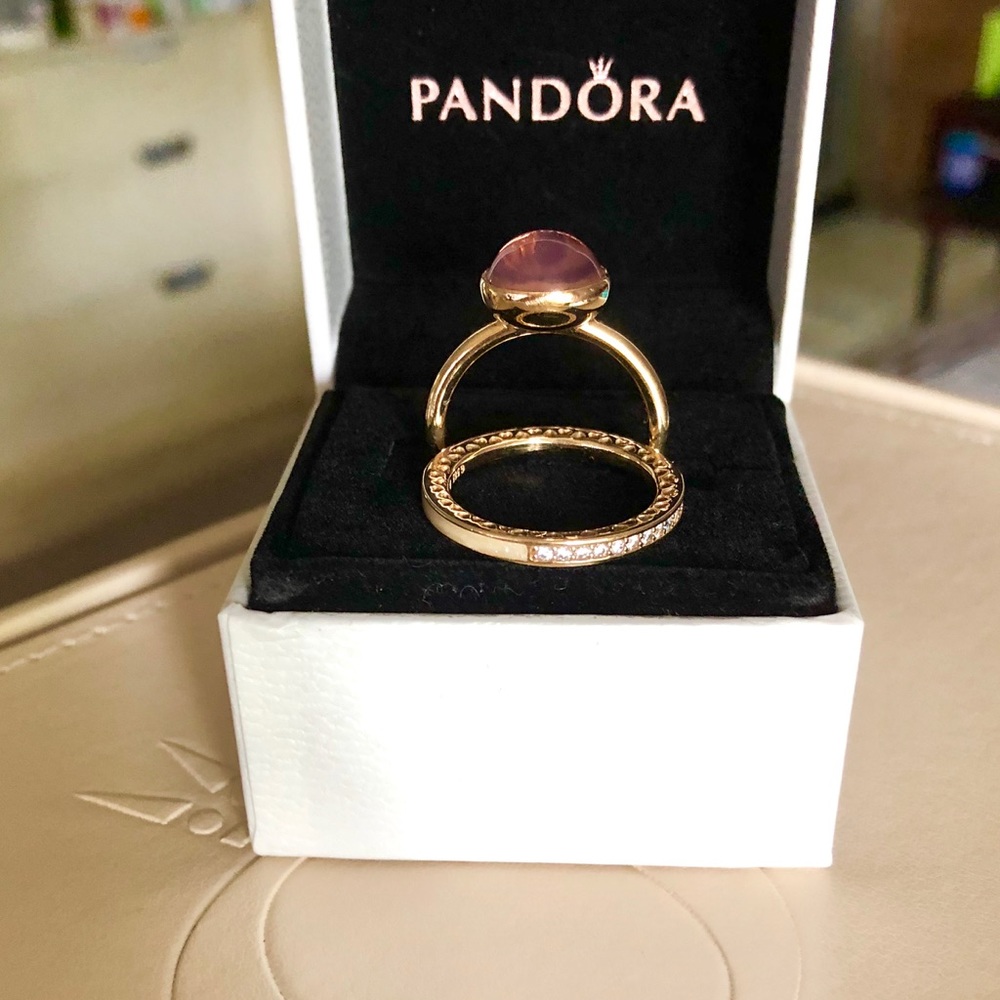 REDUCED‼️Pandora 14k Gold Radiant Hearts Ring G585 ALE - Picture 5 of 6